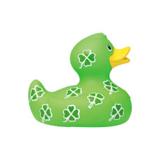 clover Patch Rubber Duck by Bud Ducks Elegant gift Packaging - A best friend is like a four leaf clover child Safe collectable