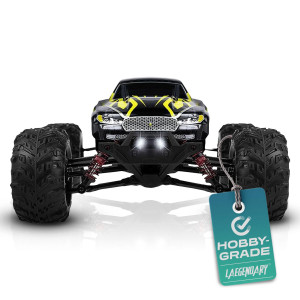 Laegendary Remote Control Car, Hobby Grade Rc Car 1:16 Scale Brushed Motor With Two Batteries, 4X4 Off-Road Waterproof Rc Truck, Fast Rc Cars For Adults, Rc Cars, Remote Control Truck, Gifts For Kids