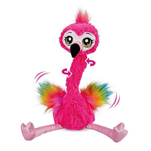 Pets Alive Frankie the Flamingo Pink - 15 Interactive Animal Dancing Plush with 3 Songs, Includes Baby collectible Flamingo, Party Plush Toy Kids Ages 3+ by ZURU, 945*709*1496inch