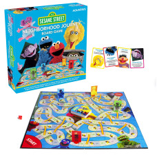AQUARIUS Sesame Street Neighborhood Journey Board game - Fun gift for Kids & Adults - Officially Licensed Sesame Street TV Show Merchandise & collectibles