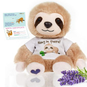 infloatables ThermaPals - Microwavable Weighted Stuffed Animals Stuffed Sloth - Stuffed Animal Heating Pad - cute Heating Pad - Heating Pad Stuffed Animal - Lavender Scented 114inch (115lb)