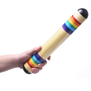 13.8 Inch Wooden Rain Maker Rain Stick Musical Instrument, Rainfall Rattle Tube Rainstick Shaker