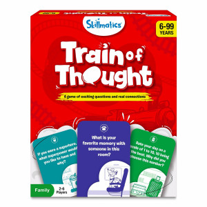 Skillmatics card game - Train of Thought, Fun for Family game Night, Educational Toys, Travel games for Kids, Teens and Adults, gifts for Boys and girls Ages 6, 7, 8, 9 and Up
