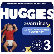 Huggies Overnites Diapers, Size 3