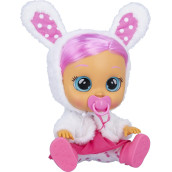 cry Babies Dressy coney - 12 Baby Doll Pink Dress, Bunny Themed White Fluffy Jacket