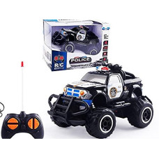 McNIcK & cOMPANY Mini Police Monster Truck - Police car Toy for Boys, Kids Monster Truck with Remote control & Rechargeable Batteries, Mini Rc Police car with Emergency Lights for Kids, Ages 4-8