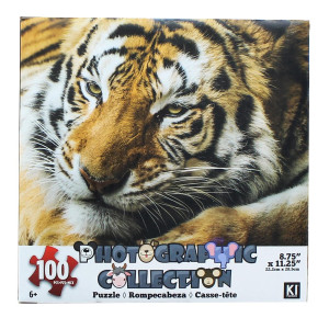 croJack capital Inc Tiger 100 Piece Photographic collection Jigsaw Puzzle