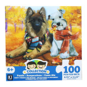 croJack capital Inc Dogs in Scarves 100 Piece Juvenile collection Jigsaw Puzzle