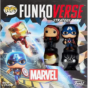 Funko games Funkoverse: Marvel 100 4-Pack - Black Panther - Marvel comics - Light Strategy Board game for children & Adults (Ages 10+) - 2-4 Players - collectible Vinyl Figure - gift Idea