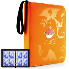 Tombert Tcg cards Binder compatible with PTcg, 400 cards capacity, card Holder Album For Trading cards