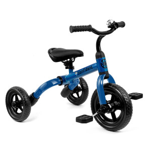 Xpiy Tricycle For Toddlers Age 2 To 4 Years Old, 3 In 1 Folding Toddler Bike For Boys And Girls, Kids' Bike Trike With Detachable Pedal And Adjustable Seat (Blue)