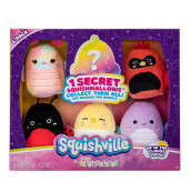 Squishville by Original Squishmallows Up in The clouds Squad Plush - Six 2-Inch Squishmallows Plush Including Trudy, Iris, cazlan, charlize, and Devorah - Toys for Kids