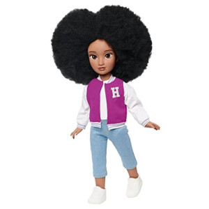 Just Play HBcyoU Student Body President Hope 18-inch Doll Accessories, curly Hair, Light Brown Skin Tone, Designed and Developed by Purpose Toys