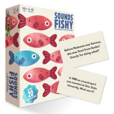 Sounds Fishy: The Bluffing Family Board game for Kids 10+ and Adults - Best New Family Quiz games, Trivia games for groups of PeopleA