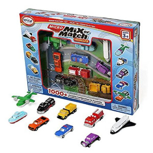 Popular Playthings Mix Or Match Vehicles, Snap Toy Play Set, Micro Vehicles