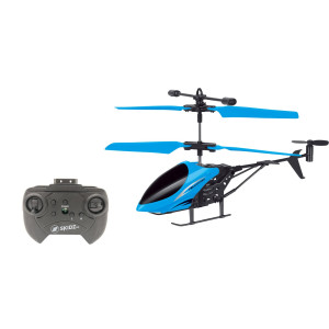 Skidz Rc Helicopter for Kids, Remote control Helicopter with gyro Stabilizer, Lights 2 channel Aircraft 3D Flight, Boys Ages 8-14 Years girls 9-16, Indoor and Outdoor for Plane Fans Adults (Blue)