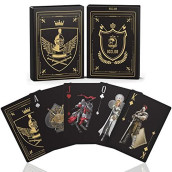 WJPc Waterproof Playing cardslastic Playing cards,Deck of cards ame and Party Poker cards (Knight gold)