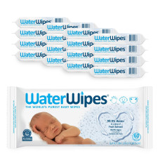 WaterWipes Original Baby Wipes, 999% Water Based Wipes, Unscented & Hypoallergenic for Sensitive Skin, Diaper Wipe, 960 count (16 packs)