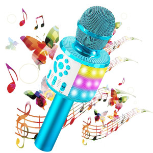 Hayruoy Kids Microphone for 3 4 5 6+ Year Old Boy girl Birthday gift,Karaoke Machine for Kids,Birthday gifts for 3 4 5 6+ Year Old girls Boys,Popular christmas Toys for 3 4 5 6+ Year Old Boys girls