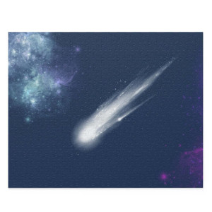 Universe with Darting comet Jigsaw Puzzle 500-Piece(D0102HSZ24g)