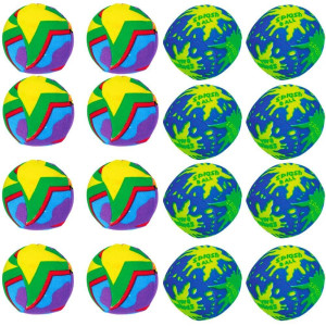 Multicolor Premium Foam Splash Balls 2 3 Packs Of 24 Assorted Design Balls Perfect For Pool Beach And Luau Parties