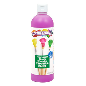 Colorations Fswtpu Washable Tempera Paint 16 Fl Oz Fluorescent Purple Neon Non Toxic Vibrant Bold Bright Kids Paint C