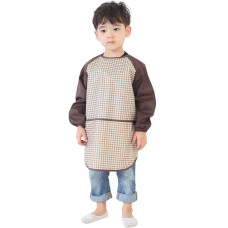 Plie Waterproof Kids Art Smocks 37 Colors Age 110 Sxxl Size Brown Check 18Xl