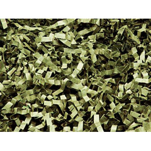 Dpc Crinkle Paper Shred For Packaging Gift Boxbasket Filler 2Ounce Bag Olive Green