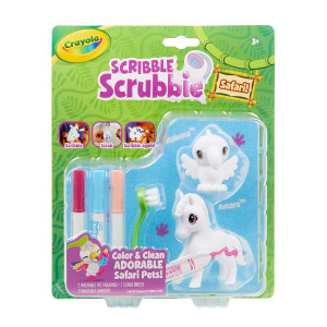 Crayola Scribble Scrubbie Safari 2 Pack Animal Toy Set Age 3