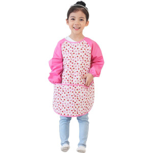 Plie Waterproof Kids Art Smocks 37 Colors Age 110 Sxxl Size Pink Strawberry 24Xxl