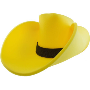 Funstitution Cowboy Hat Giant Foam Cowboy Hat Oversized Hat Silly Crazy And Funny Hats For Adults And Kids Huge Hat Ye