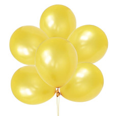 100 Pcs 12 Inches Pearlized Gold Latex Balloons Large Thick Big Round Shining Pearlescent Biodegradable Bulk Helium Gas Or Air I