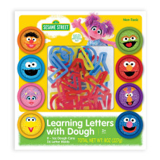 Sesame Street Learning Letters With Dough 8 1Oz Cans Of Sesame Street Dough 26 Letter Molds Gift For Kids Fun Educati