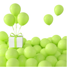 Kalor Lime Green Balloons 100 Pcs 5 Inch Mini Matte Latex Balloons For Balloon Garland Arch Birthday Decoration Wedding Party