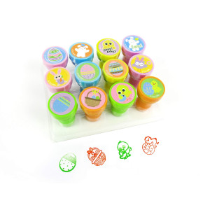 Tinymills 12 Pcs Easter Stamp Kit For Kids Self Inking Stamps Gift Easter Basket Filler Easter Hunt Prizes