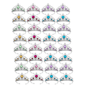 S E Teachers Edition 32 Pcs Tiaras Crown Set Princess Dress Up Costume Party Accessories Costume Xmas Party Favor Plastic Cr