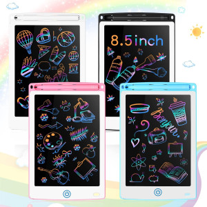 Zonon 4 Pcs Lcd Writing Tablet For Kids 85 Inch Doodle Board Drawing Tablet Toddler Toys Gifts Lcd Writing Board Electronic Era