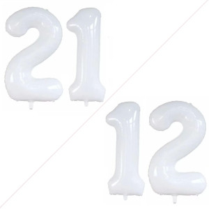 Goer Number 12 Balloons For 12Th Birthday Sweet 12 Party Decorations 42 Inch Jumbo Foil Helium 21 Balloons For 21St Birthday Par