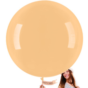 Partywoo Nude Large Balloons 4 Pcs 36 Inch Balloons Beige Big Balloons Apricot Giant Balloons Jumbo Balloons For Birthday De