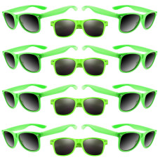 Tuparka 20 Pack Kids Sunglasses Bulk For Summer Pool Party Favors Birthday Parties Goody Bag Fillers Green