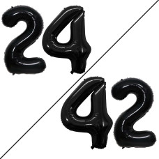 Goer Number 24 Balloons For 24Th Birthday Party Decorations 42 Inch Jumbo Foil Helium 42 Balloons For 42Nd Birthday Party Decora