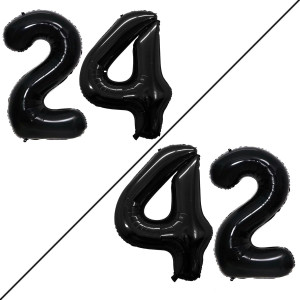 Goer Number 24 Balloons For 24Th Birthday Party Decorations 42 Inch Jumbo Foil Helium 42 Balloons For 42Nd Birthday Party Decora