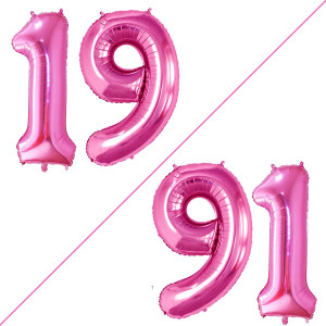 Goer Number 19 Balloons For 19Th Birthday Sweet 19 Party Decorations 42 Inch Jumbo Foil Helium 91 Balloons For 91St Birthday Par