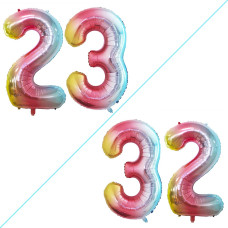 Goer Number 23 Balloons For 23Rd Birthday Party Decorations 42 Inch Jumbo Foil Helium 32 Balloons For 32Nd Birthday Party Decora