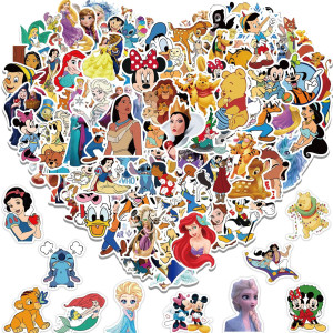 Water Bottle Stickers For Kids 100Pcs Cute Cartoon Character Stickers Dovipta Vinyl Waterproof Stickers For Water Bottle Skatebo