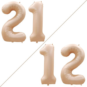 Goer Number 12 Balloons For 12Th Birthday Sweet 12 Party Decorations 42 Inch Jumbo Foil Helium 21 Balloons For 21St Birthday Par