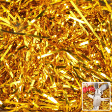 Zwish 150 Gram Sparkly Iridescent Film Pp Hamper Shreds Strands Shredded Crinkle Confetti For Gift Wrapping Basket Filling