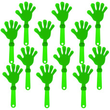 Zcysrlqin 12 Pcs Lime Green Hand Clappers 75 Inch Clappers Noisemakers Noise Makers Party Favors Plastic Clapper Sporting Event