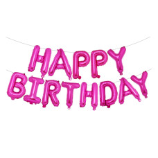 Pigetale Happy Birthday Banner 16 Inch Mylar Foil Letters Sign Bunting Happy Birthday Balloon Letters Balloons Reusable Ecofrie