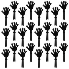 Zcysrlqin 24 Pieces Black Hand Clappers 75 Inch Clappers Noisemakers Noise Makers Party Favors Plastic Party Clapper For Sporti